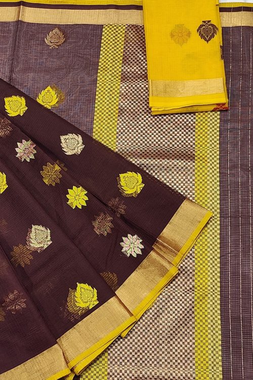 PURE ZARIKOTA HANDLOOM BUTA SAREE WITH BLOUSE B1803