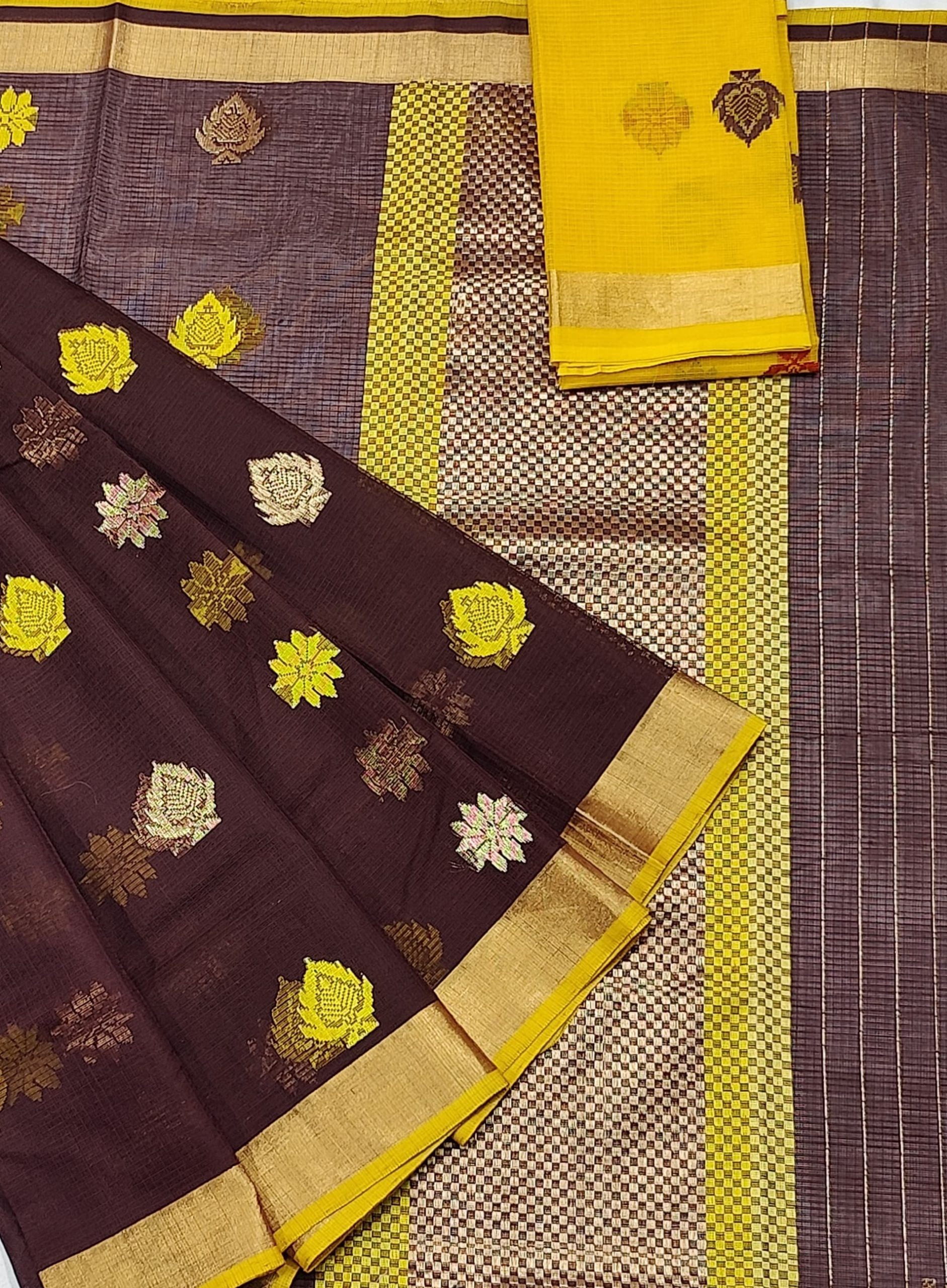 PURE ZARIKOTA HANDLOOM BUTA SAREE WITH BLOUSE B1803