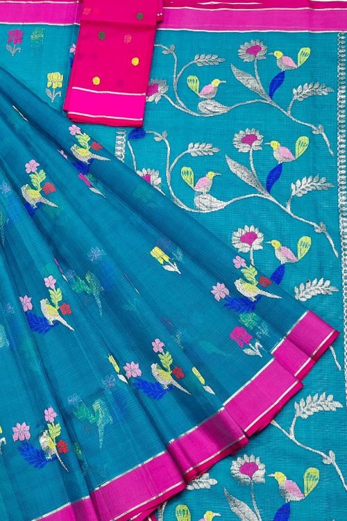 PURE ZARIKOTA HANDLOOM BUTA SAREE WITH BLOUSE B1804