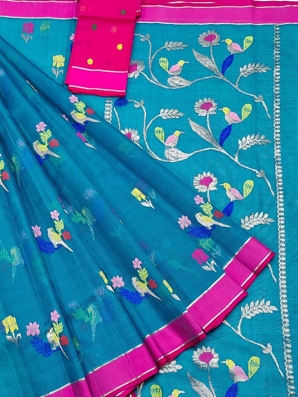 PURE ZARIKOTA HANDLOOM BUTA SAREE WITH BLOUSE B1804