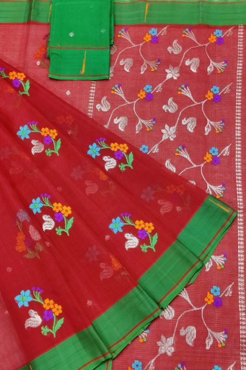 PURE ZARIKOTA HANDLOOM BUTA SAREE WITH BLOUSE B1810