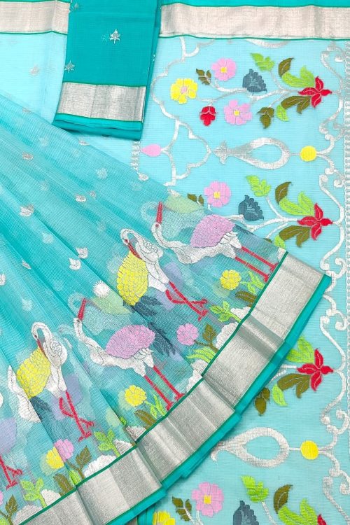 PURE SKIRT DESIGN ZARIKOTA HANDLOOM SAREE S-234