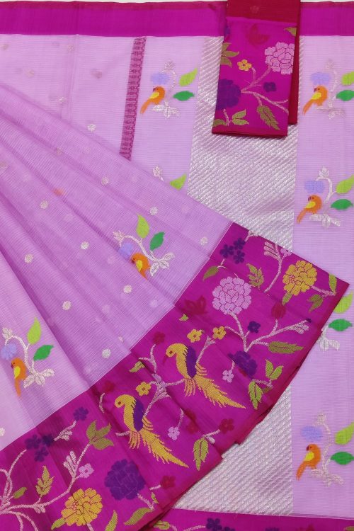 PURE BIG PAITHANI BORDER ZARIKOTA HANDLOOM SAREE S-159