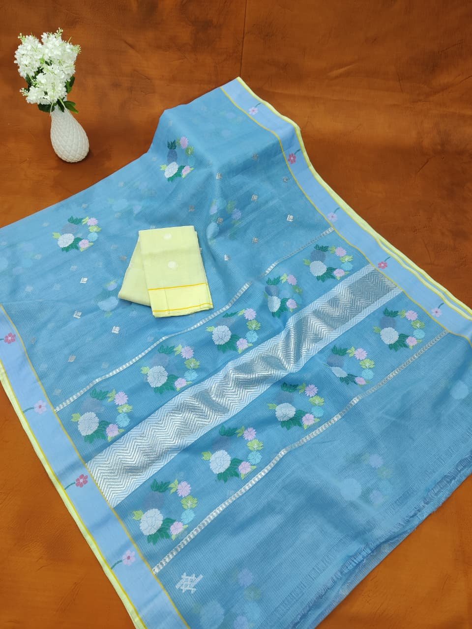 PURE ZARIKOTA HANDLOOM BUTA SAREE WITH BLOUSE B1815