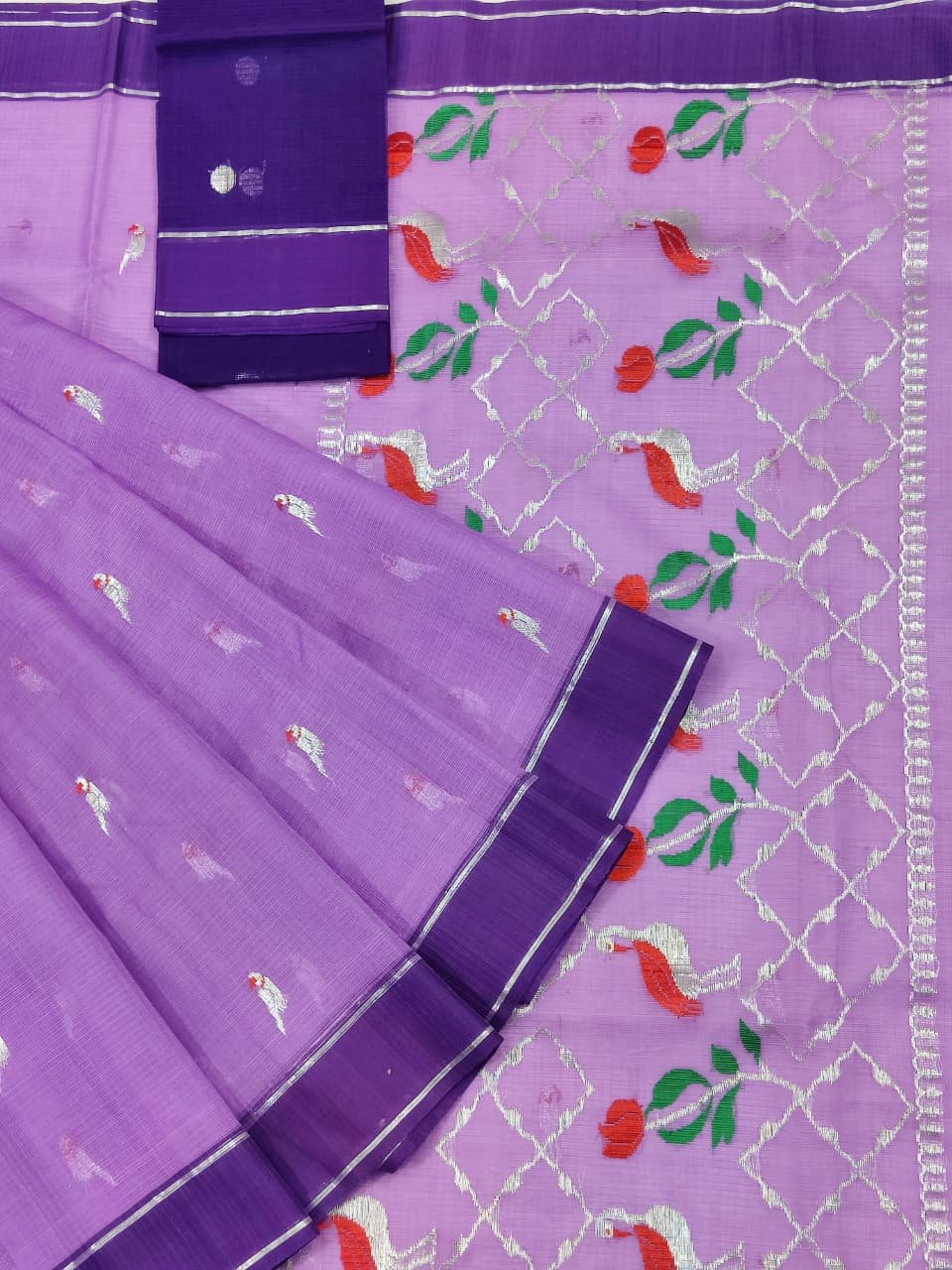 PURE ZARIKOTA HANDLOOM BUTA SAREE WITH BLOUSE B1916