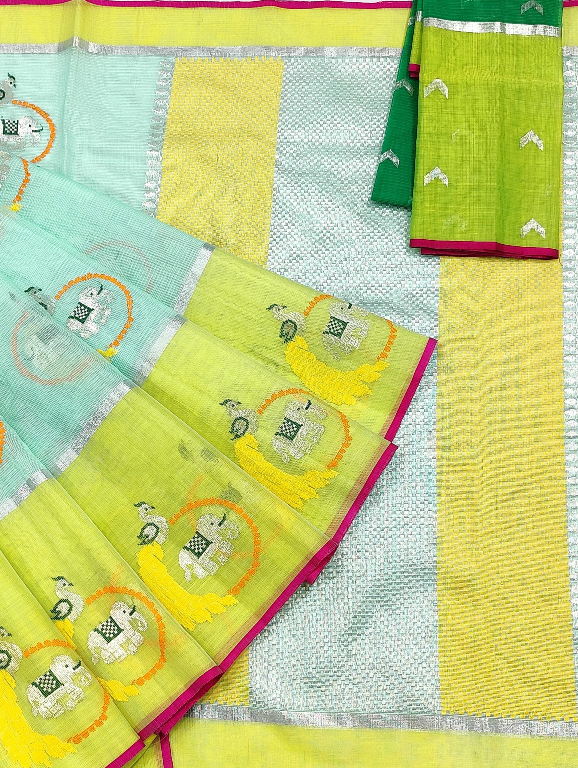 PURE ZARIKOTA HANDLOOM BUTA SAREE WITH BLOUSE B1917