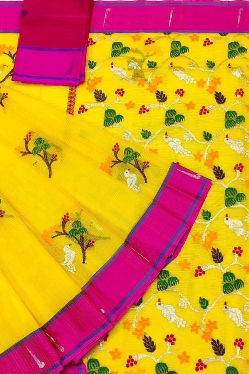 PURE ZARIKOTA HANDLOOM BUTA SAREE WITH BLOUSE B1824