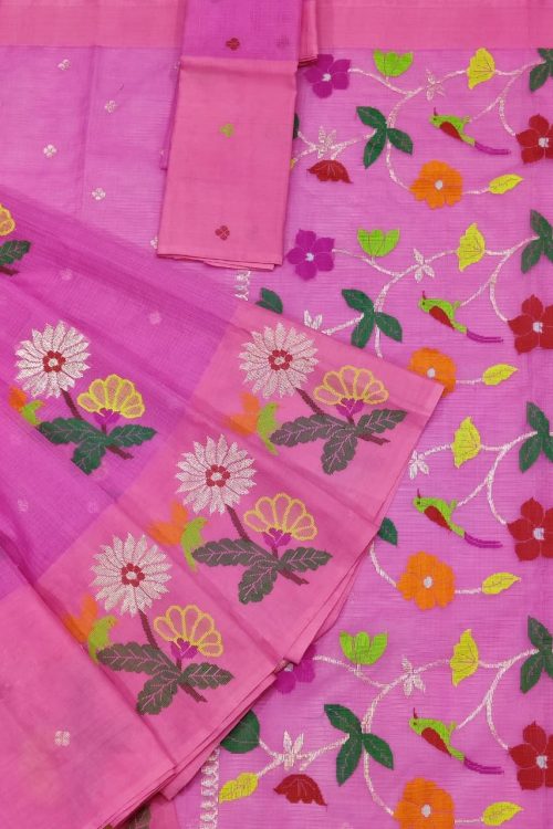 PURE ZARIKOTA HANDLOOM BUTA SAREE WITH BLOUSE B1835
