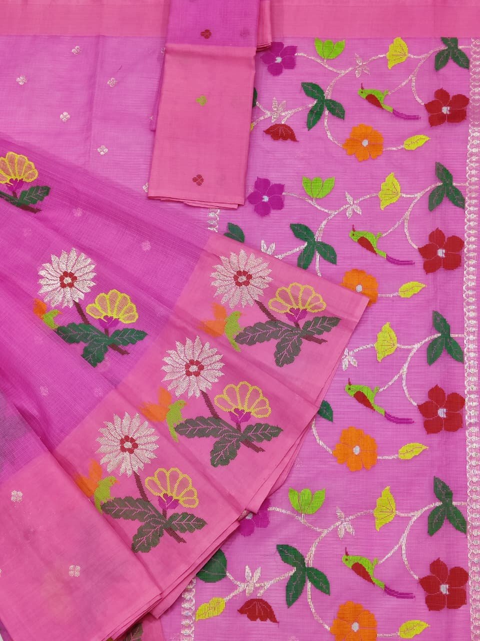 PURE ZARIKOTA HANDLOOM BUTA SAREE WITH BLOUSE B1835