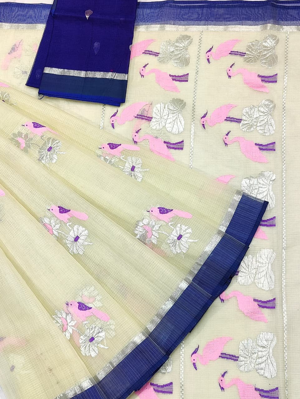 PURE ZARIKOTA HANDLOOM BUTA SAREE WITH BLOUSE B1837