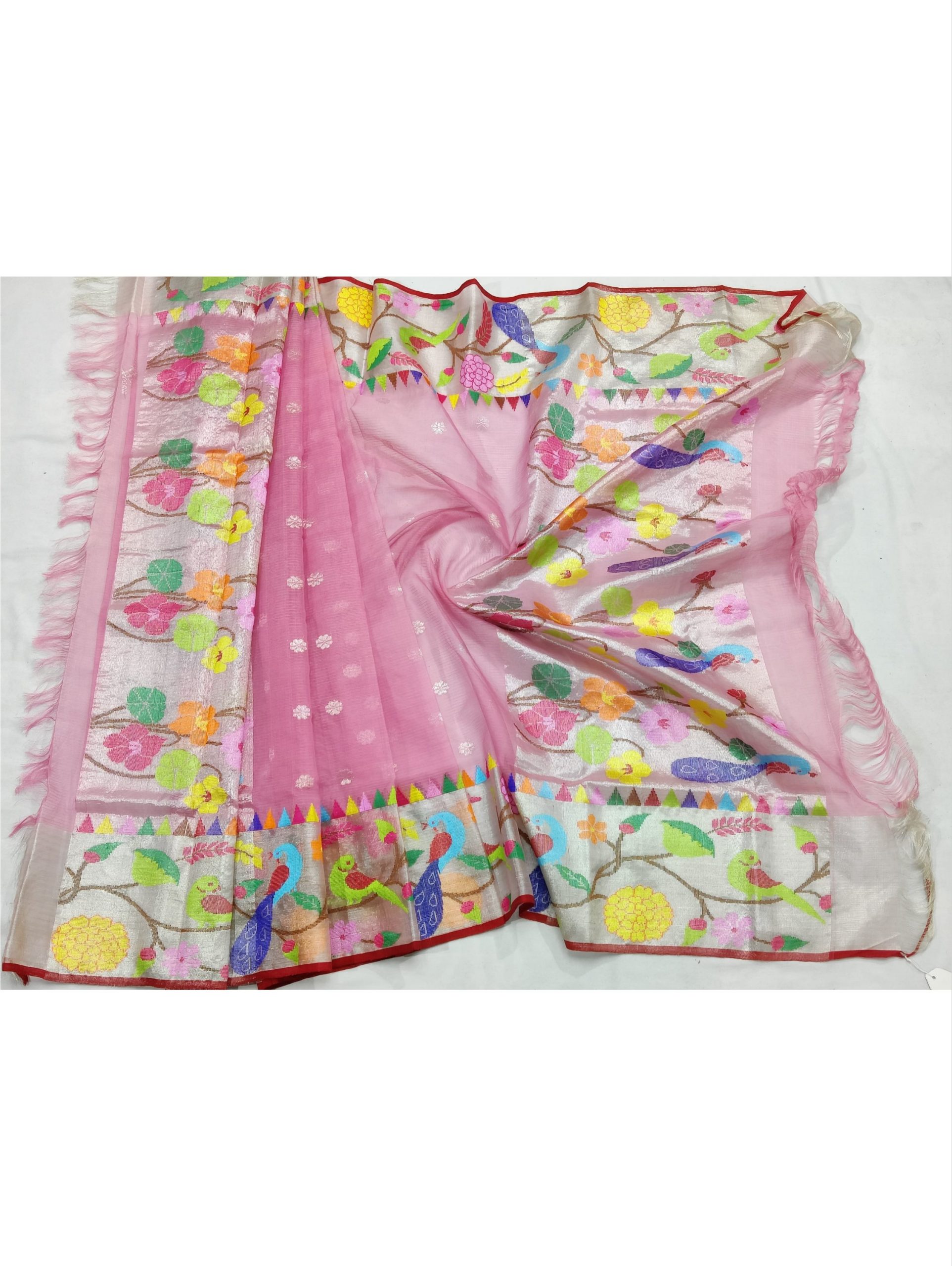 PURE BOTH SIDE PAITHANI BORDER ZARIKOTA HANDLOOM DUPATTA D-219