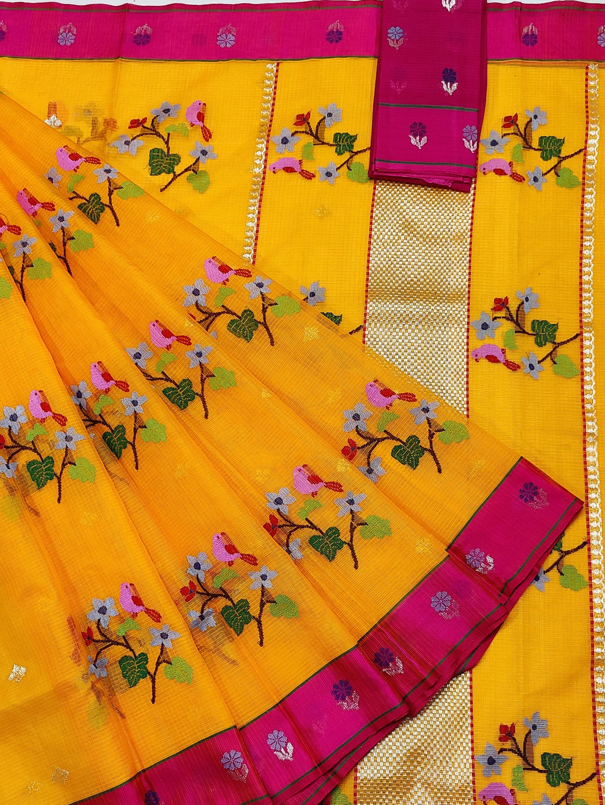 PURE ZARIKOTA HANDLOOM BUTA SAREE WITH BLOUSE B1858
