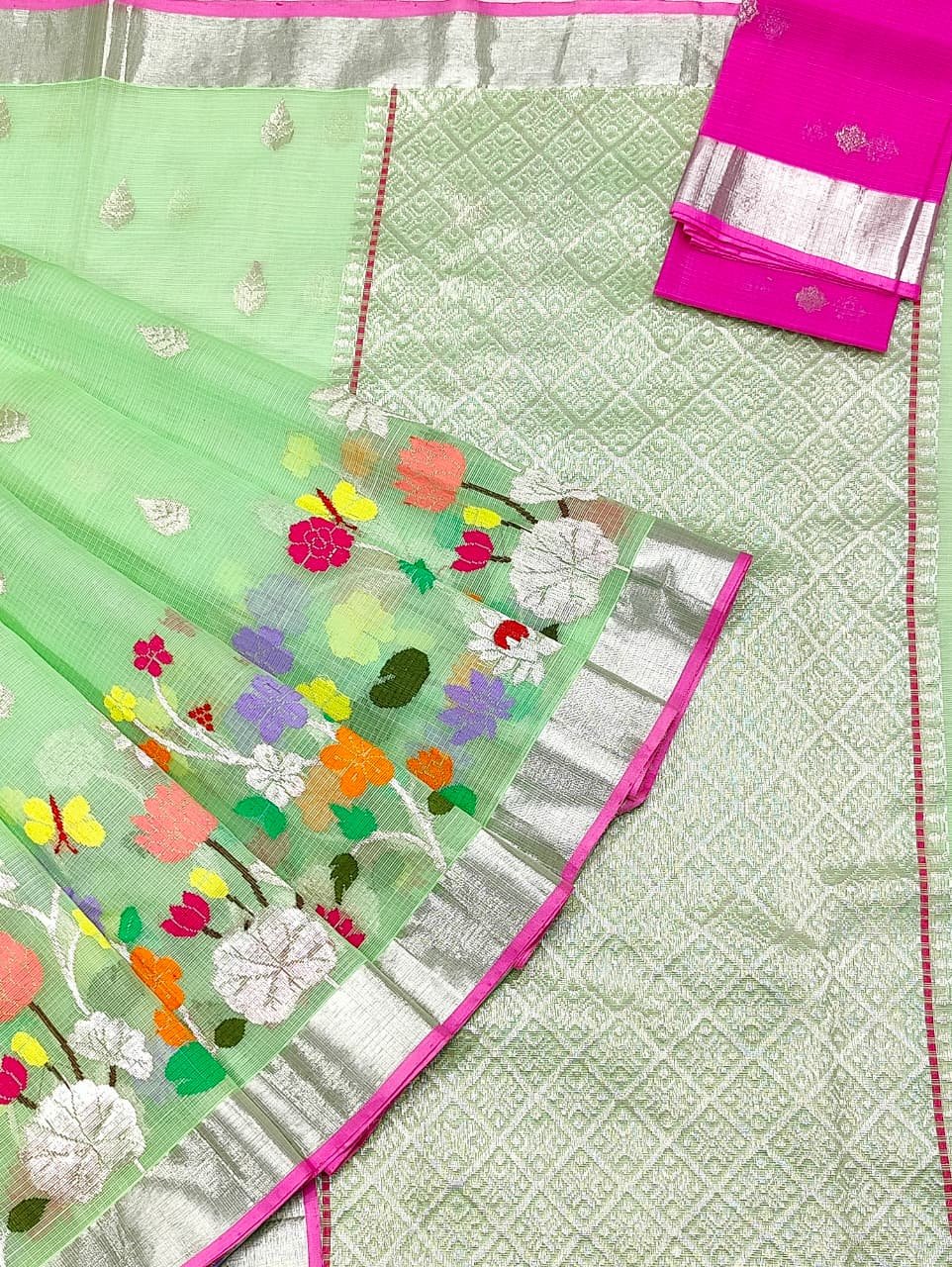 PURE SKIRT DESIGN ZARIKOTA HANDLOOM SAREE S-236