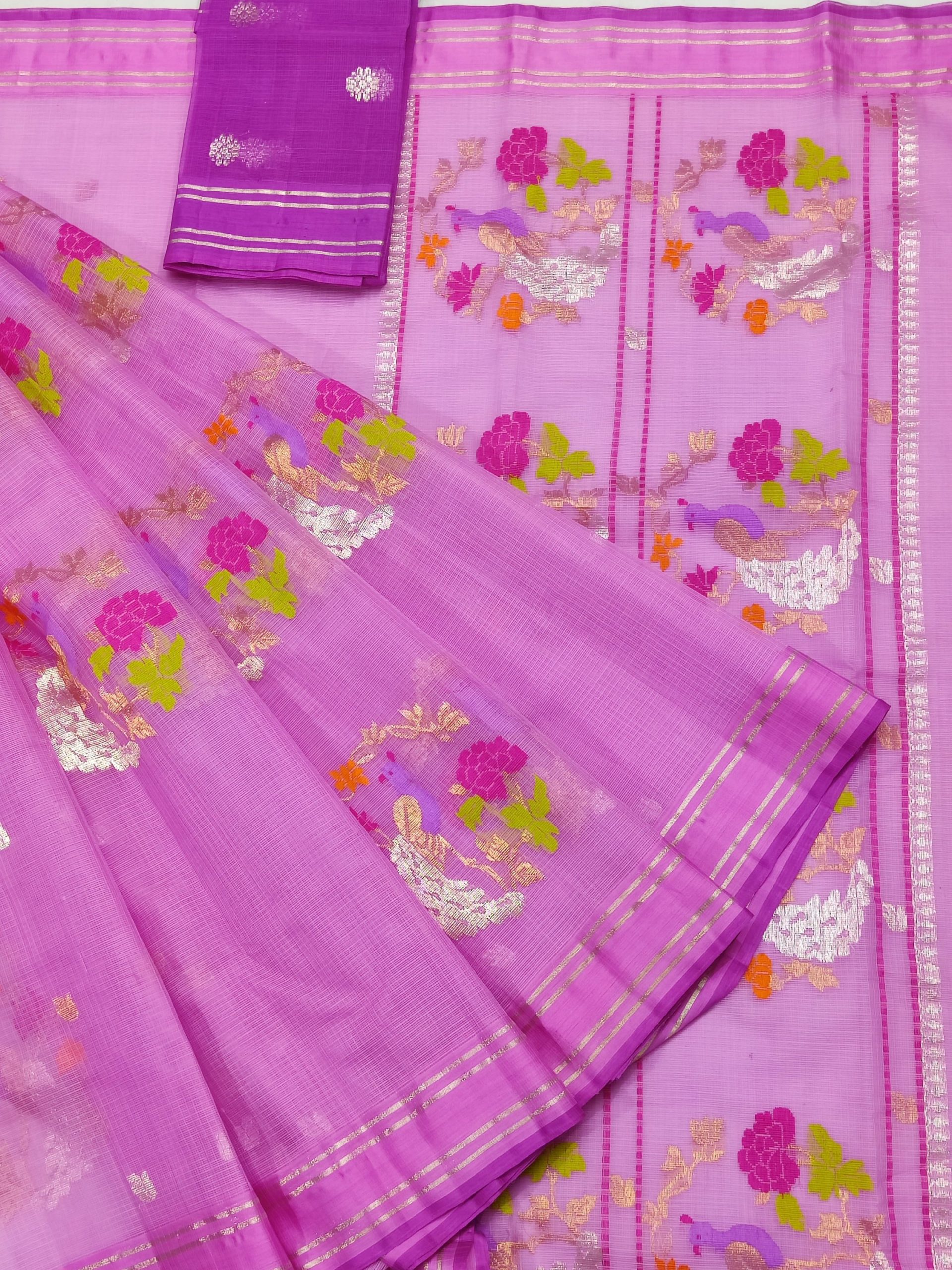 PURE ZARIKOTA HANDLOOM BUTA SAREE WITH BLOUSE B1861