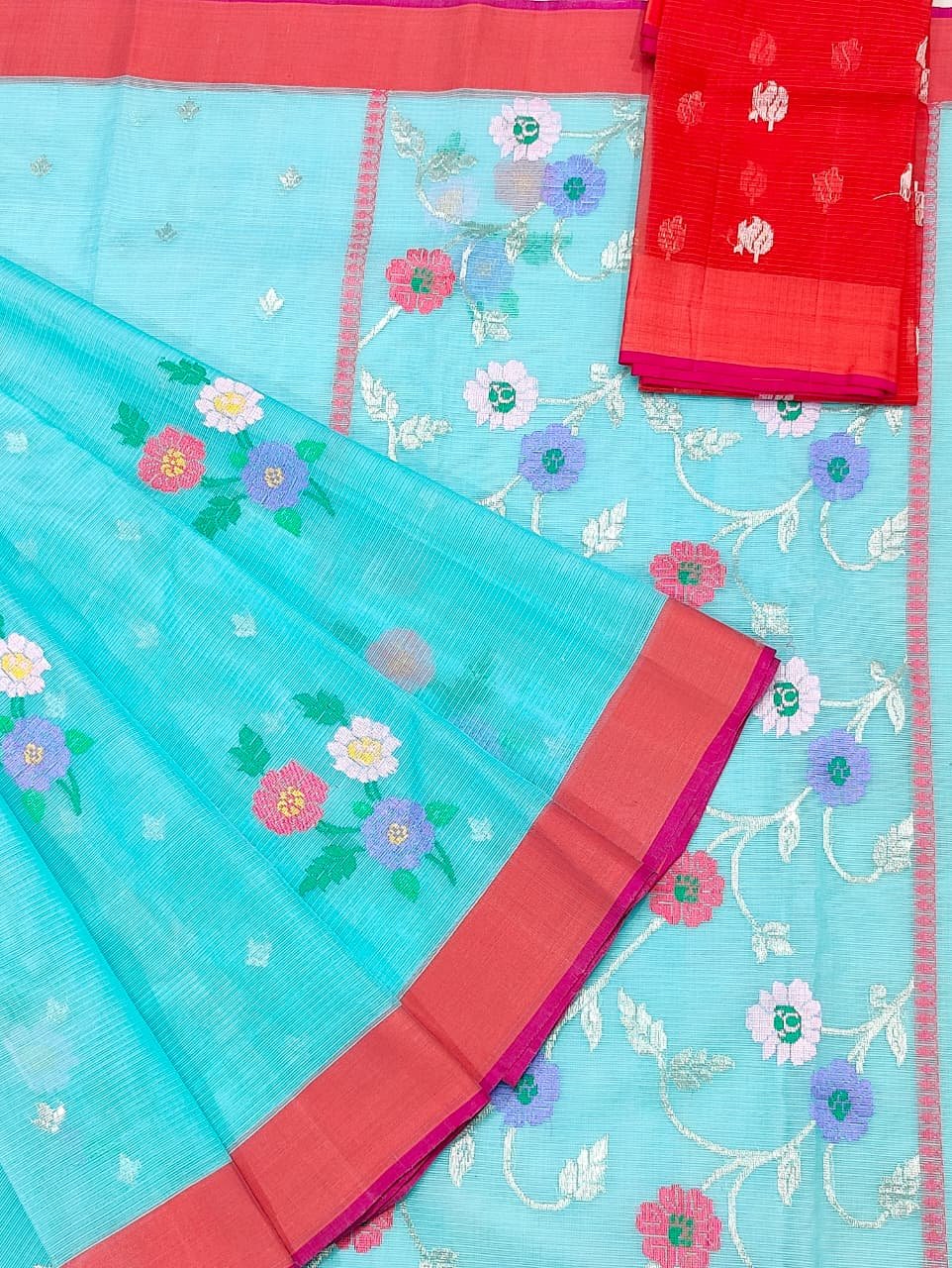 PURE ZARIKOTA HANDLOOM BUTA SAREE WITH BLOUSE B1867