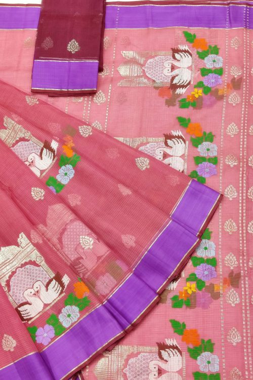 PURE ZARIKOTA HANDLOOM BUTA SAREE WITH BLOUSE B1877