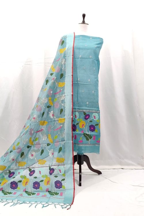 PURE ZARIKOTA HANDLOOM DRESS MATERIAL _M192