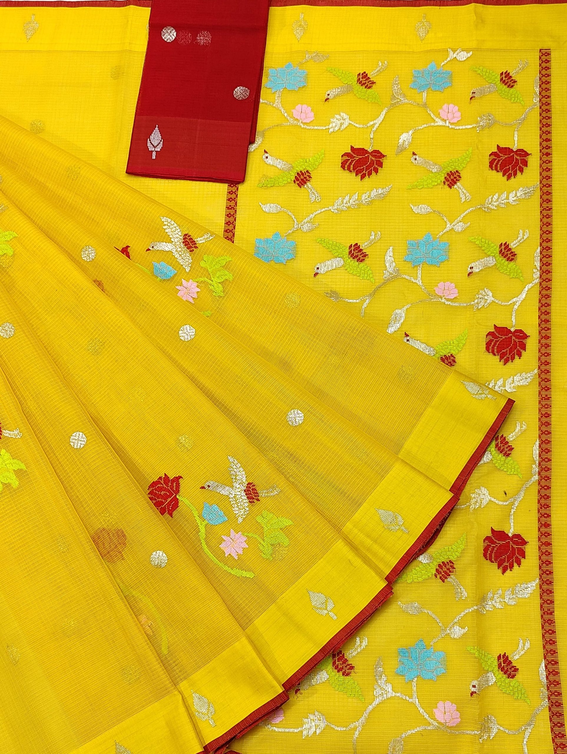 PURE ZARIKOTA HANDLOOM BUTA SAREE WITH BLOUSE B1882