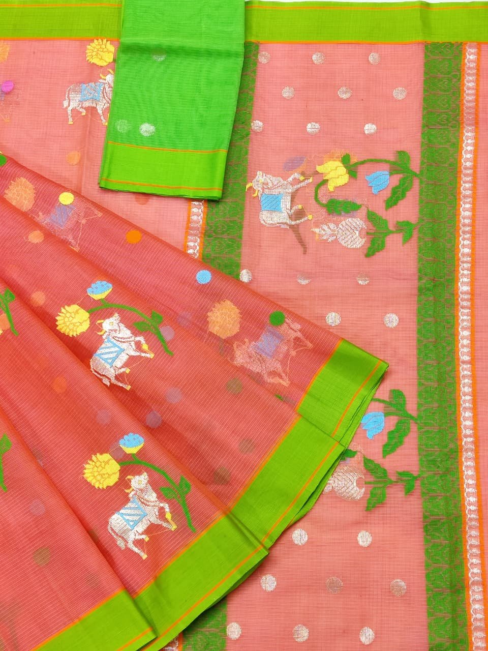 PURE ZARIKOTA HANDLOOM BUTA SAREE WITH BLOUSE B1883
