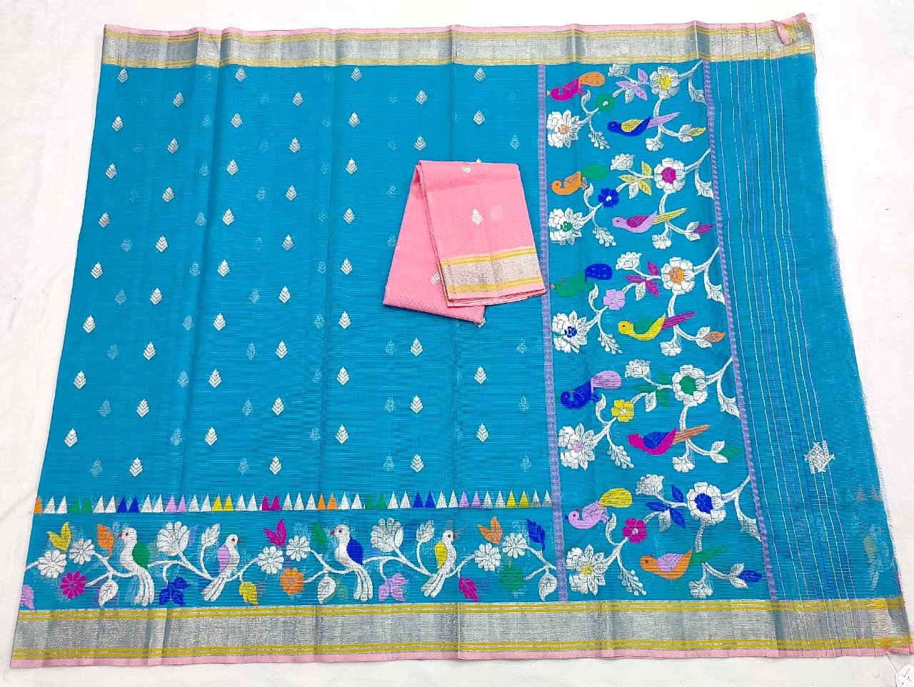PURE SKIRT DESIGN ZARIKOTA HANDLOOM SAREE S-237 - Image 4