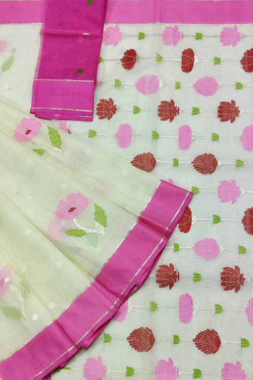 PURE ZARIKOTA HANDLOOM BUTA SAREE WITH BLOUSE B1891