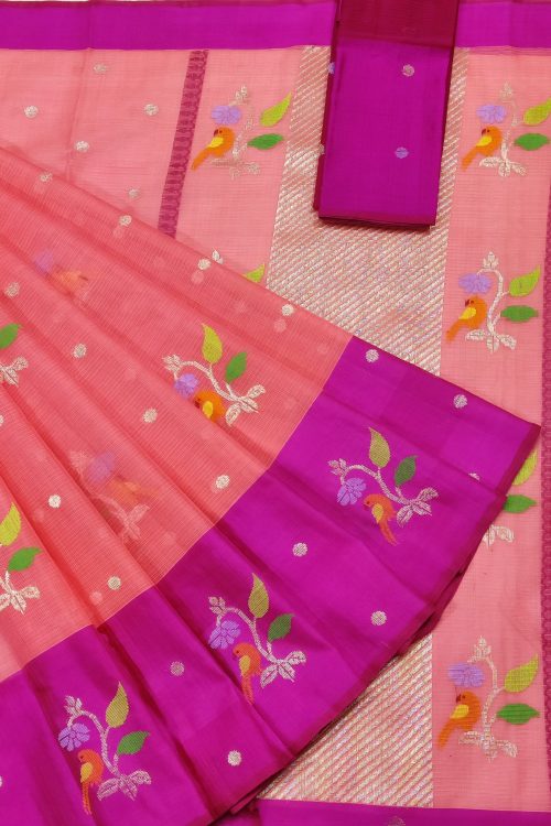 PURE ZARIKOTA HANDLOOM BUTA SAREE WITH BLOUSE B1890
