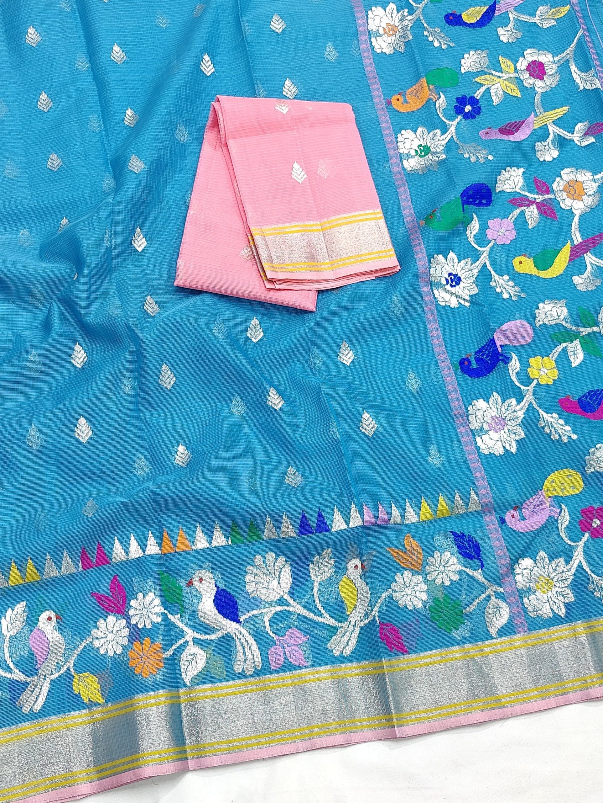 PURE SKIRT DESIGN ZARIKOTA HANDLOOM SAREE S-237 - Image 2