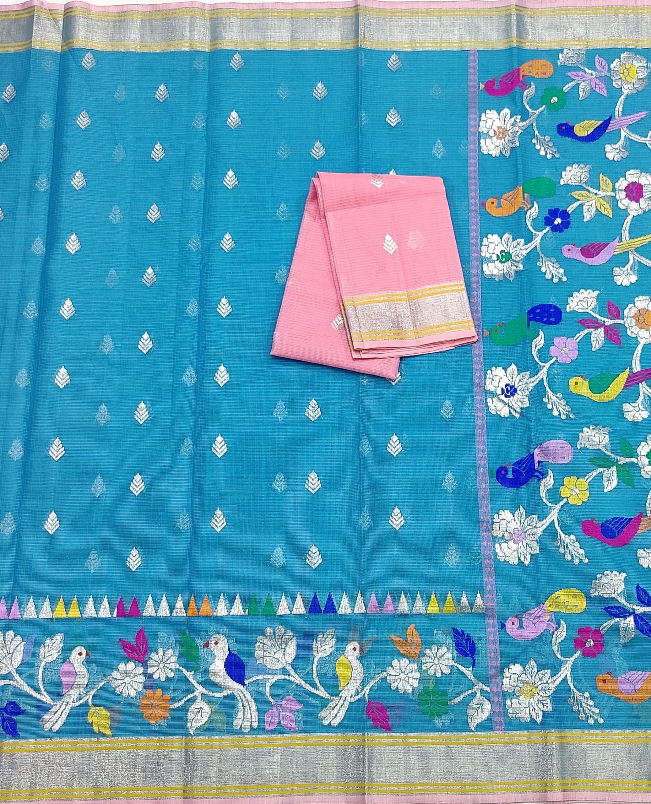 PURE SKIRT DESIGN ZARIKOTA HANDLOOM SAREE S-237 - Image 3