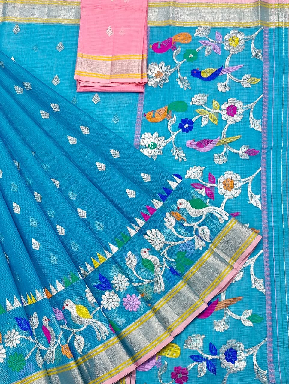 PURE SKIRT DESIGN ZARIKOTA HANDLOOM SAREE S-237