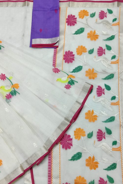 PURE ZARIKOTA HANDLOOM BUTA SAREE WITH BLOUSE B1894