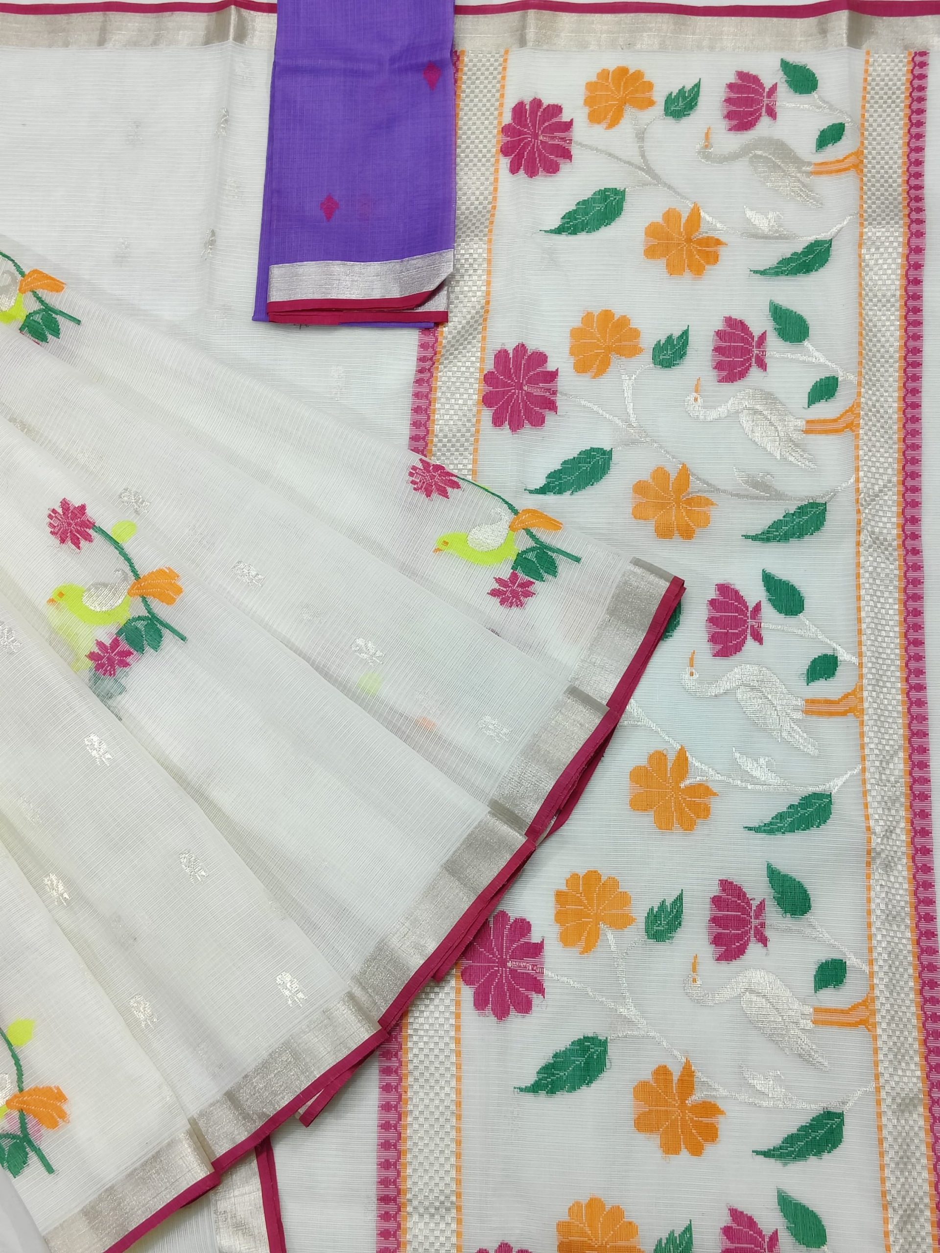 PURE ZARIKOTA HANDLOOM BUTA SAREE WITH BLOUSE B1894
