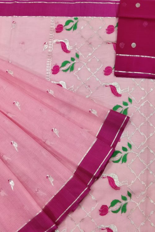 PURE ZARIKOTA HANDLOOM BUTA SAREE WITH BLOUSE B1893