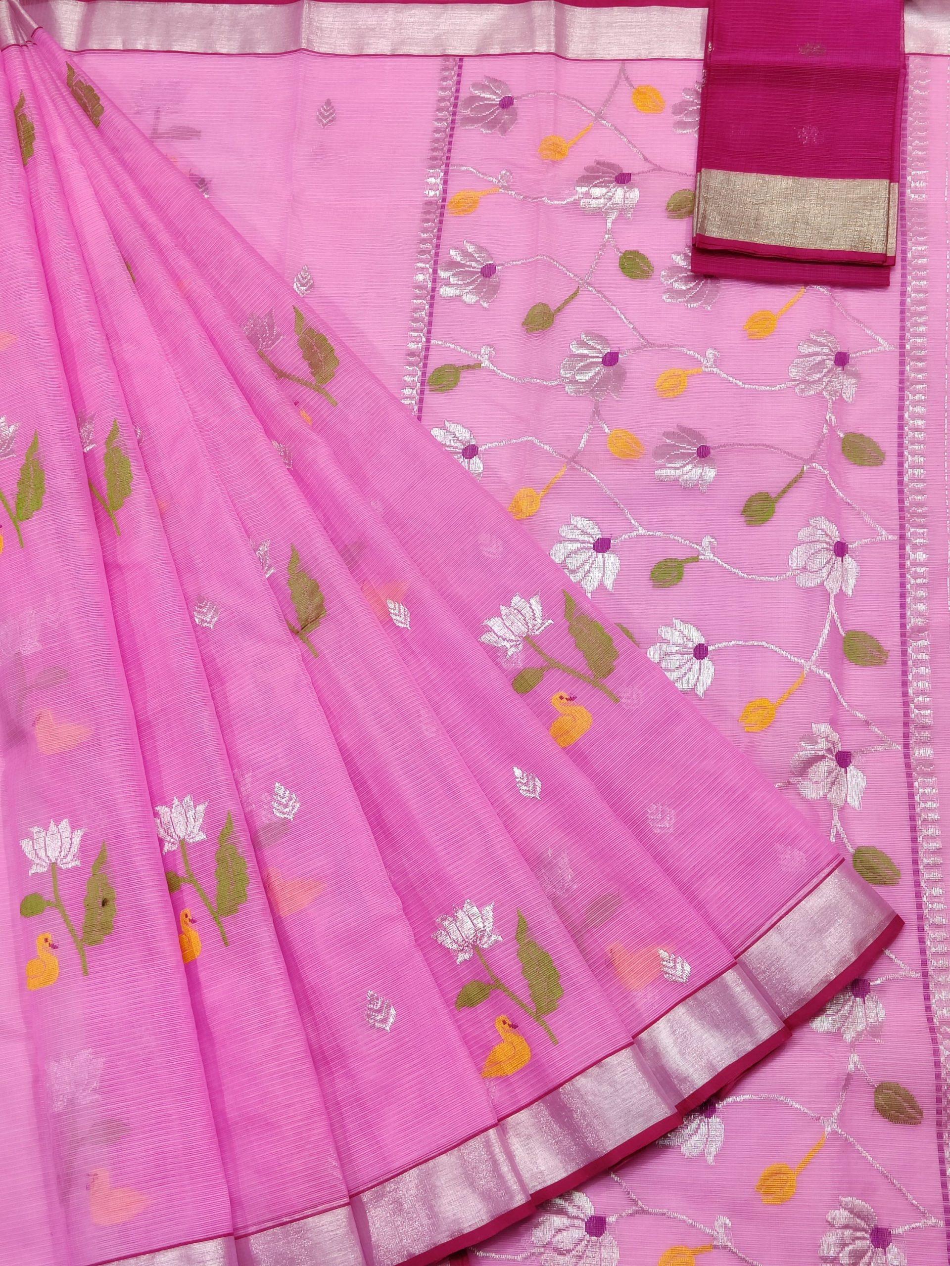 PURE ZARIKOTA HANDLOOM BUTA SAREE WITH BLOUSE B1911