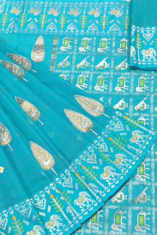 PURE BOTH SIDE PATOLA BORDER ZARIKOTA HANDLOOM SAREE S-165