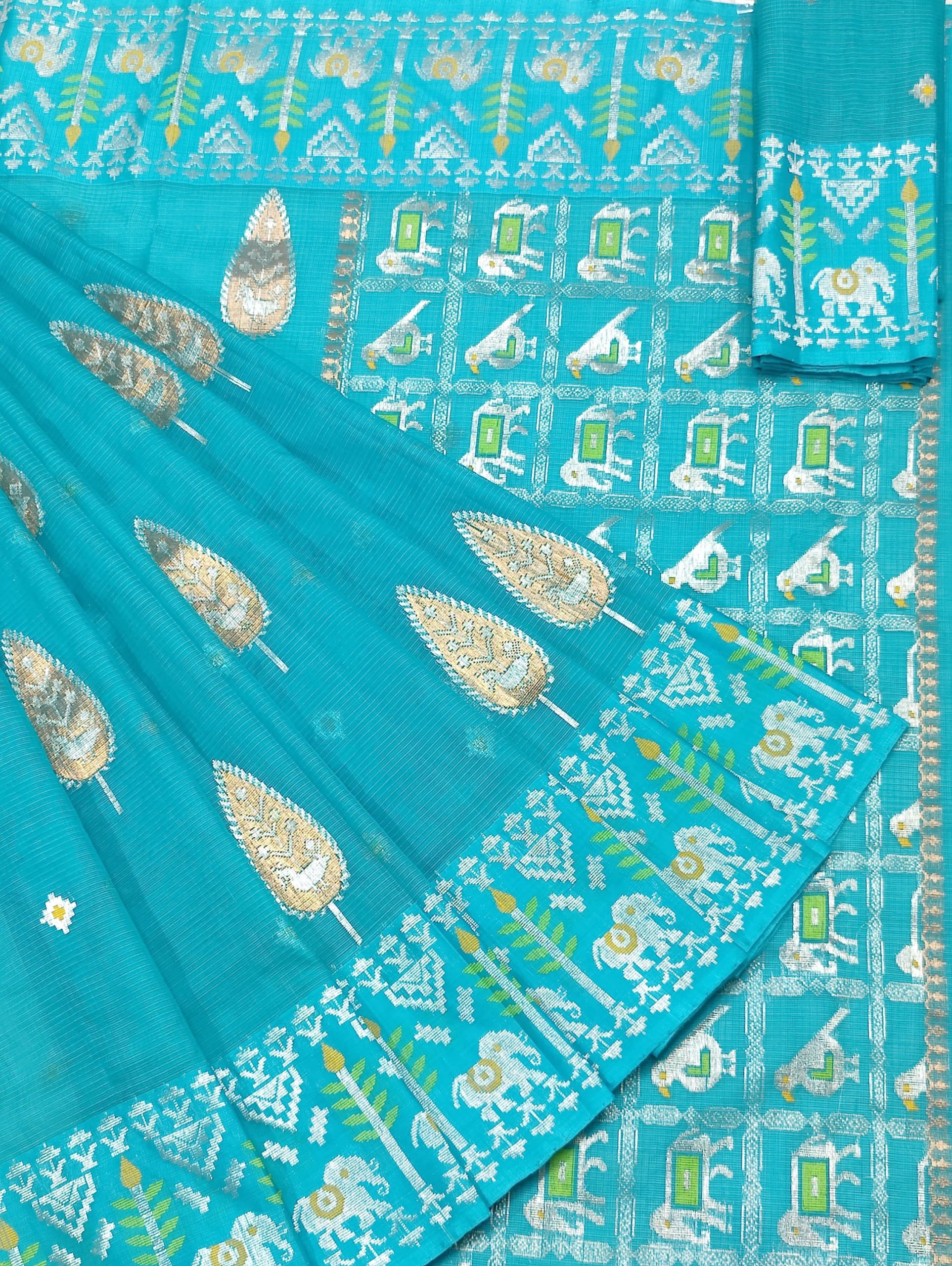 PURE BOTH SIDE PATOLA BORDER ZARIKOTA HANDLOOM SAREE S-165