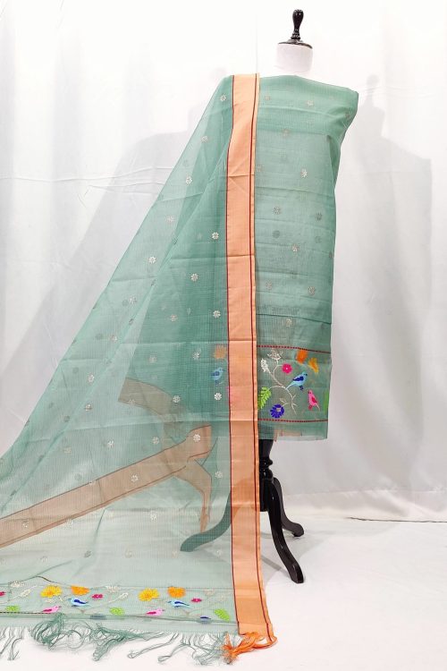PURE ZARIKOTA HANDLOOM DRESS MATERIAL _M204