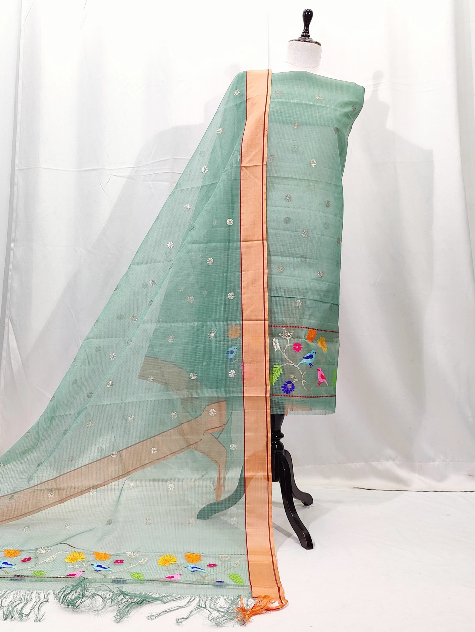PURE ZARIKOTA HANDLOOM DRESS MATERIAL _M204