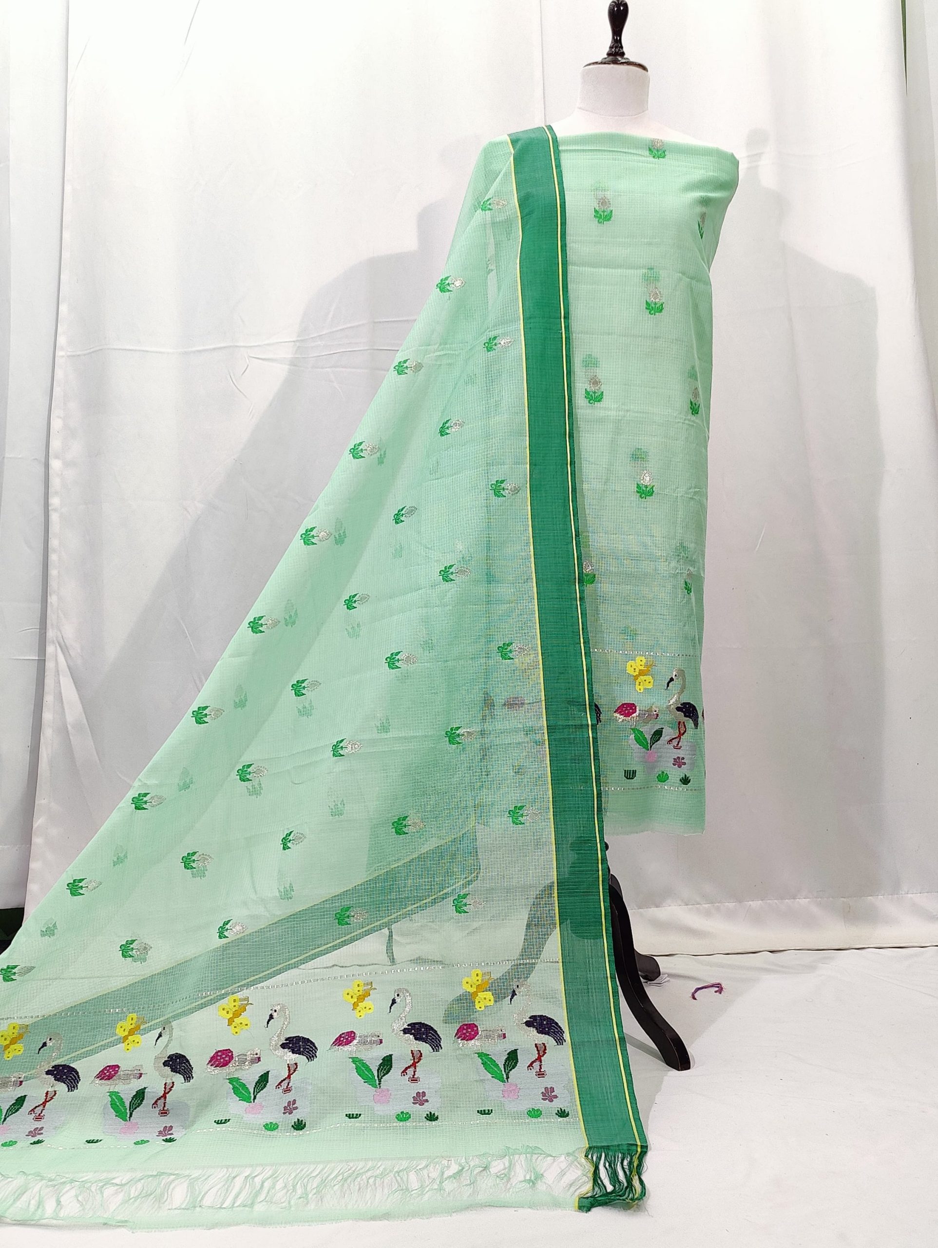 PURE ZARIKOTA HANDLOOM DRESS MATERIAL _M206