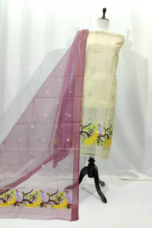 PURE ZARIKOTA HANDLOOM DRESS MATERIAL _M217