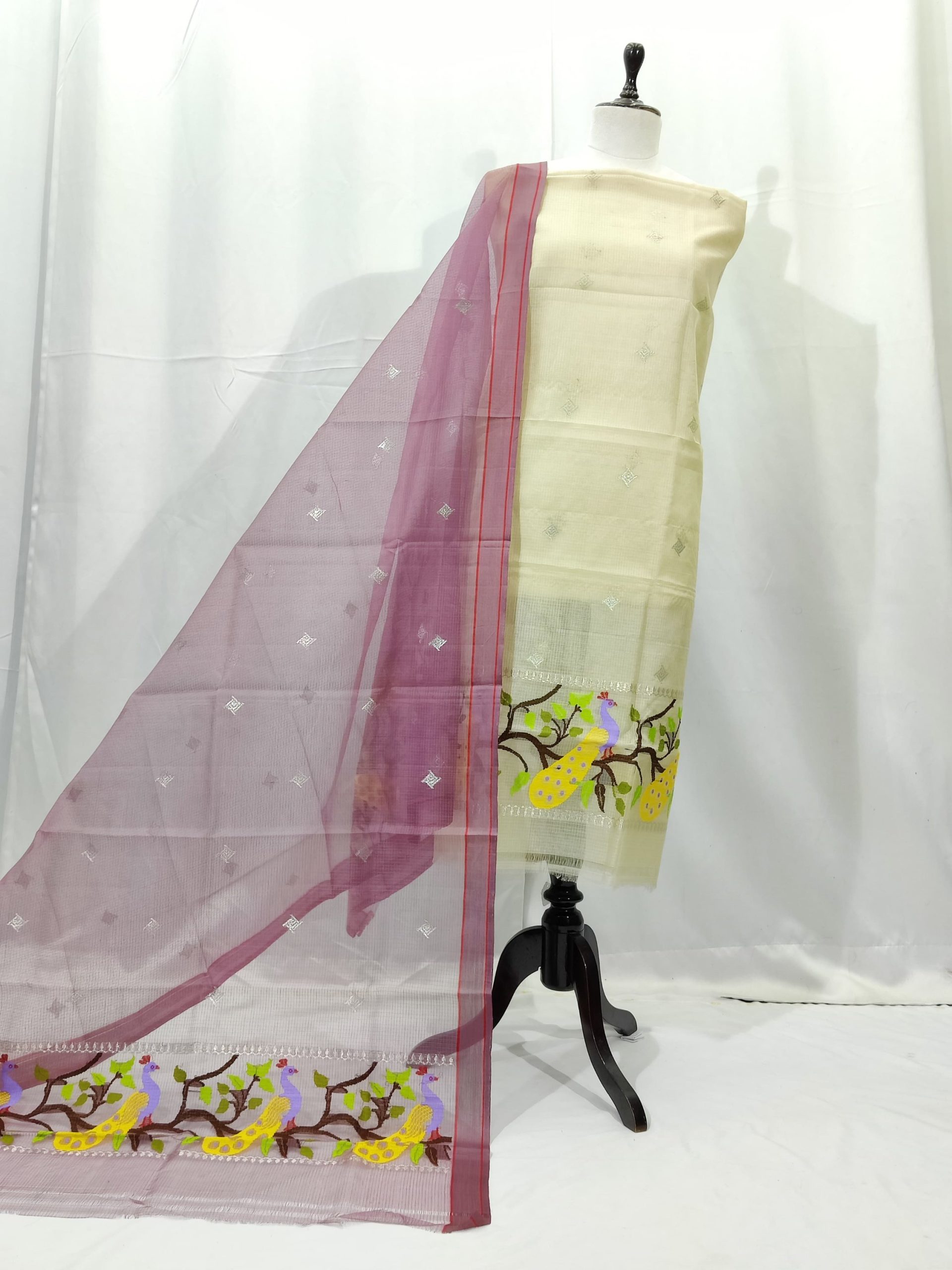 PURE ZARIKOTA HANDLOOM DRESS MATERIAL _M217