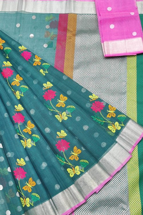 PURE ZARIKOTA HANDLOOM BUTA SAREE WITH BLOUSE B1924