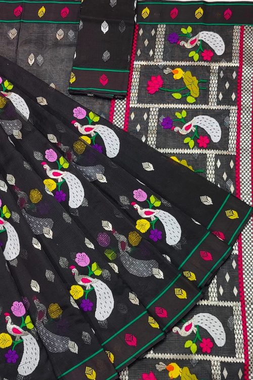 PURE ZARIKOTA HANDLOOM BUTA SAREE WITH BLOUSE B1984