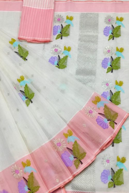 PURE ZARIKOTA HANDLOOM BUTA SAREE WITH BLOUSE B1981