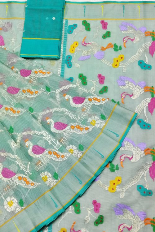 PURE ALL OVER JAAL ZARIKOTA HANDLOOM SAREE WITH BLOUSE_J612