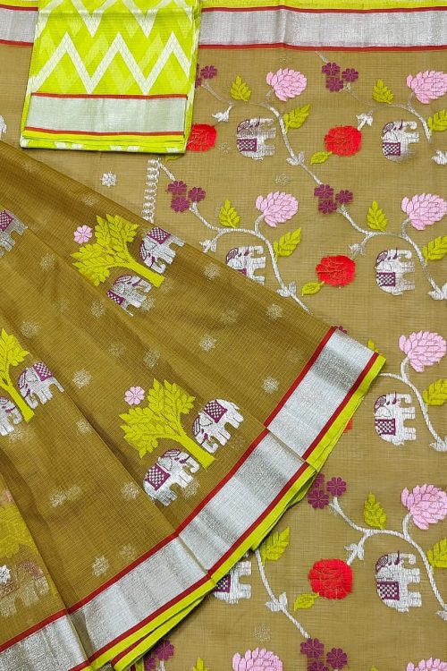 PURE ZARIKOTA HANDLOOM BUTA SAREE WITH BLOUSE B1923