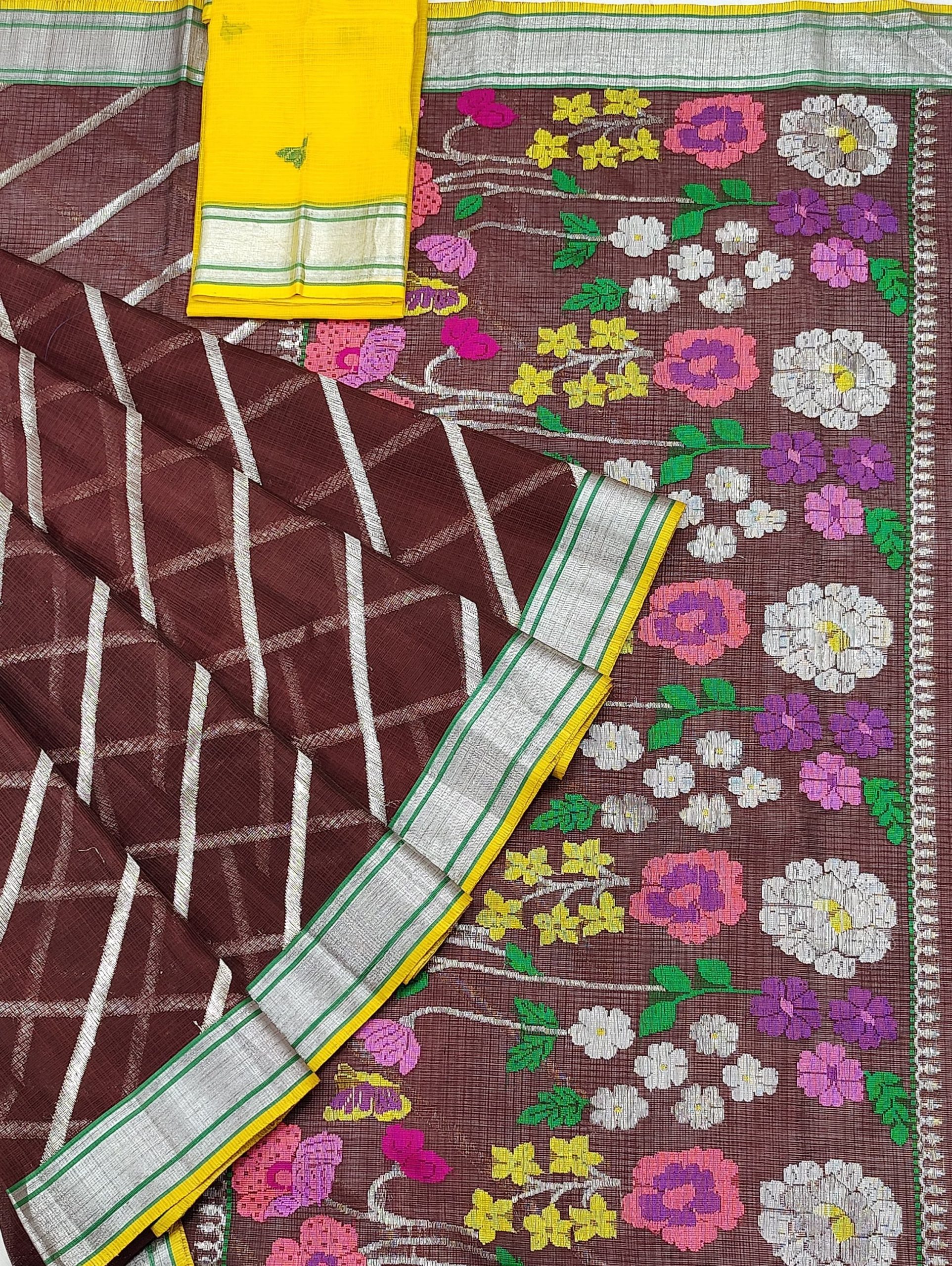 PURE ALL OVER JAAL ZARIKOTA HANDLOOM SAREE WITH BLOUSE_J617