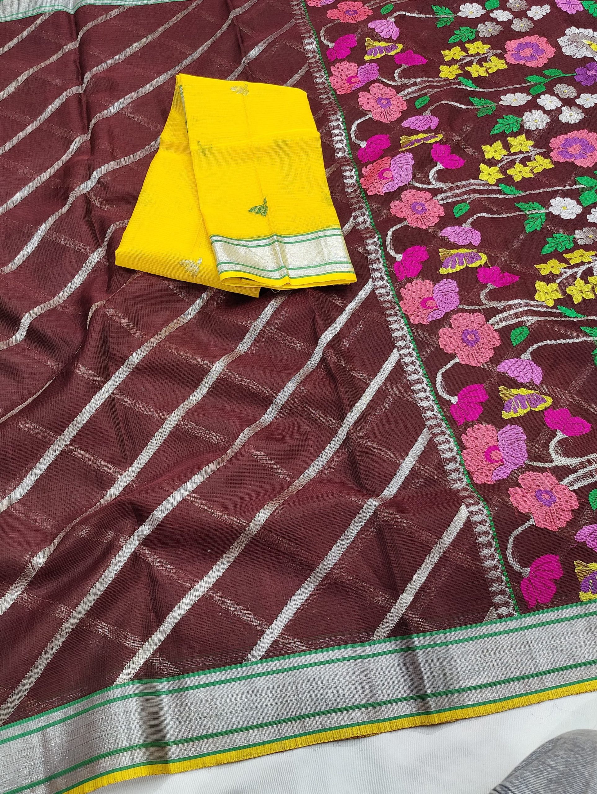 PURE ALL OVER JAAL ZARIKOTA HANDLOOM SAREE WITH BLOUSE_J617 - Image 2