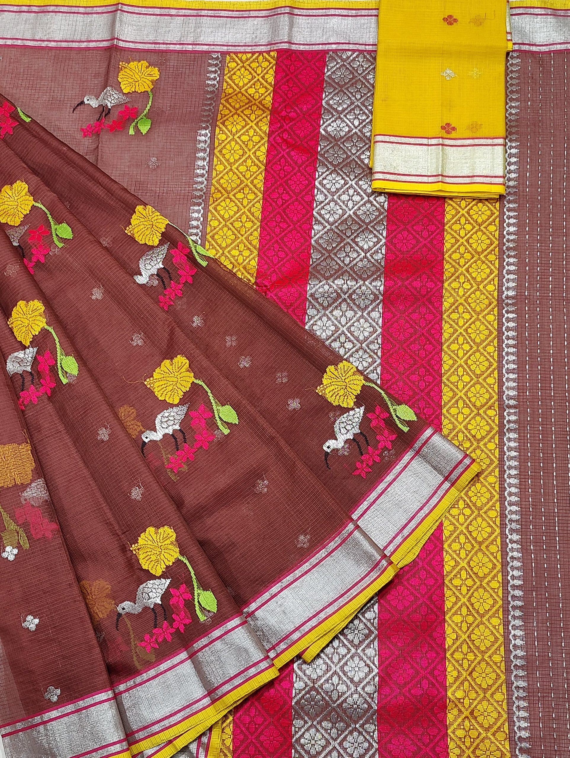 PURE ZARIKOTA HANDLOOM BUTA SAREE WITH BLOUSE B1932