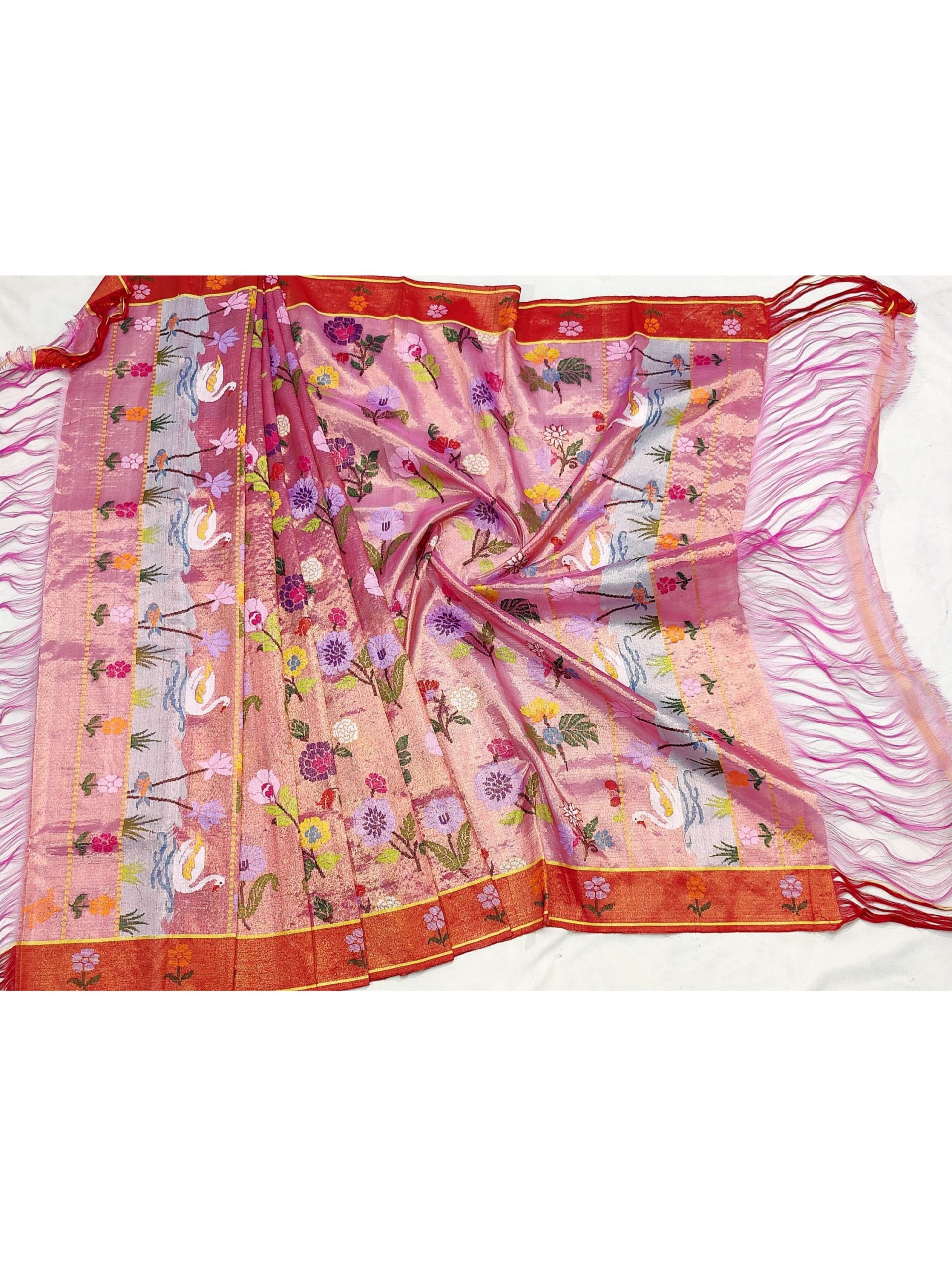 PURE GOLD DUBBLE TISSUE ALL OVER JAAL ZARIKOTA HANDLOOM DUPATTA D-242