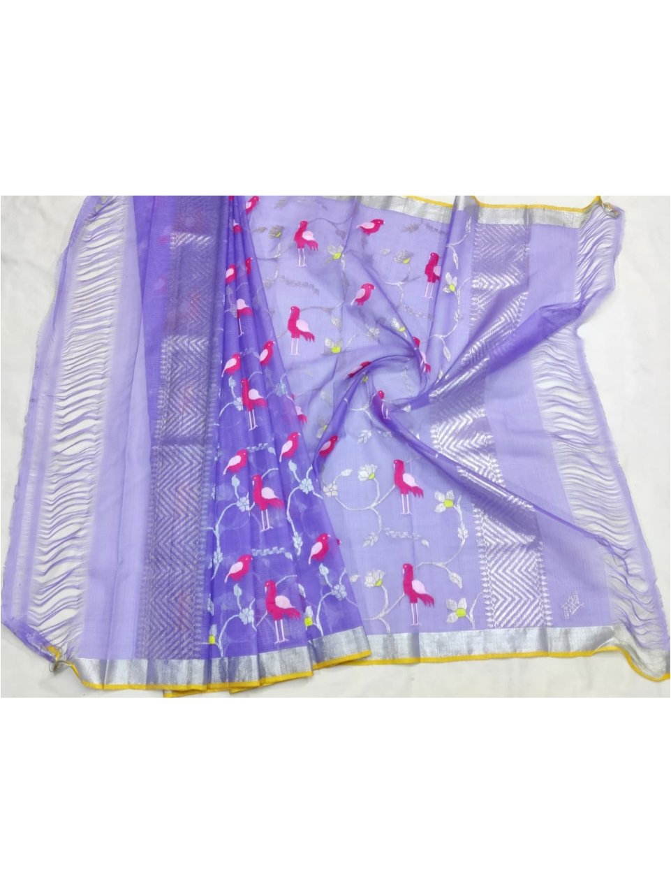 PURE ALL OVER JAAL ZARIKOTA HANDLOOM DUPATTA D-244